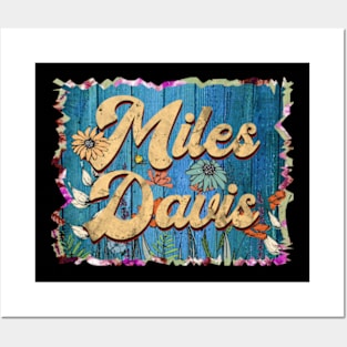 Retro Miles Name Flowers Limited Edition Proud Classic Styles Davis Posters and Art